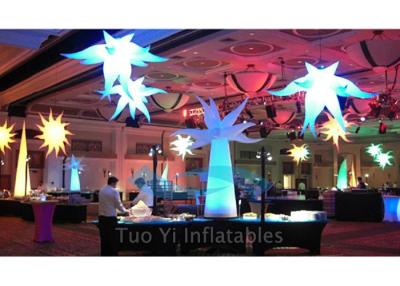 China Party Stage Decoration Color Changing Inflatable Star With CE / UL Air Pump for sale