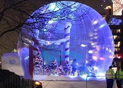 China Lighting Inflatable Christmas Snow Globe Bubble Tree For Event Advertisement for sale