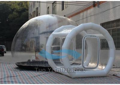 China Inflatable Outdoor Bubble Lodge Tent , 4M Dia Transparent Camping Tent for sale