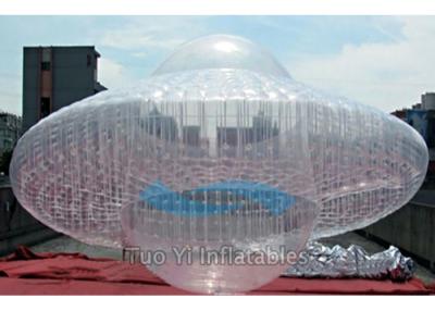 China Transparent UFO Custom Advertising Balloons , Digital Printing Sky Advertising Balloons for sale