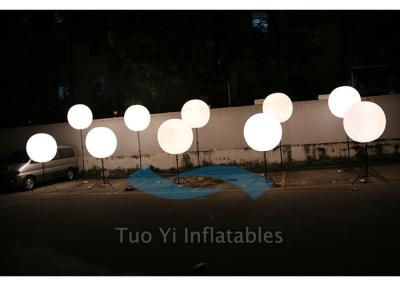 China 190T Ripstop White Large Inflatable Ball LED Light Pole Balloons for sale