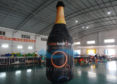 China Huge Inflatable Liquor Bottles PVC Tarpaulin Floating Bottle Display for sale