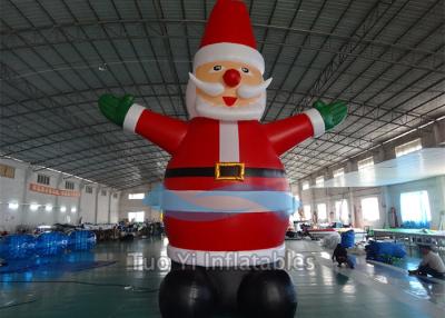 China Christmas Santa Claus Inflatable Cartoon Characters Outdoor Advertisement for sale