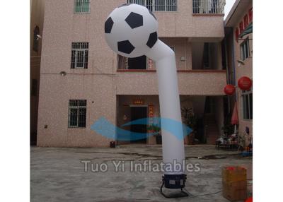 China White Soccer Inflatable Sky Dancer Long Tube For Outdoor Promotion for sale