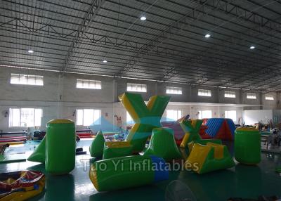 China 0.6mm PVC Tarpaulin Inflatable Air Bunkers For Paintball Arena for sale