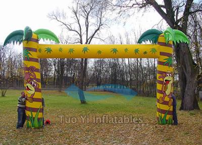 China 4X3m Customized Welcome Inflatable Arches Waterproof Finish Line Arch for sale