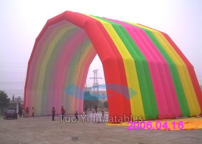 China Special Rainbow Inflatable Arches Large Event Balloon Entrance Arch for sale