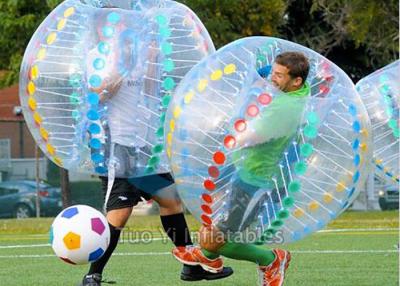 China Fútbol inflable humano del tope de la bola de Zorb del juego de pelota de la burbuja que acampa en venta