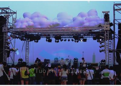 China Led Lighting Inflatable Stage Decoration / Inflatable LED Cloud with Inner Blower for sale