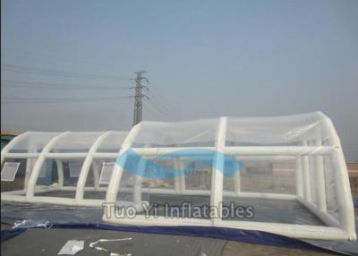 China Customized Clear Bubble Tent Night Inflatable Rain Cover / Pool Covers Tent for sale