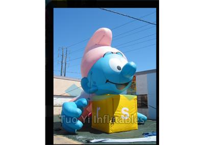 Chine La publicité géante scellée par air monte en ballon le ballon gonflable de reproduction de Smurfs à vendre