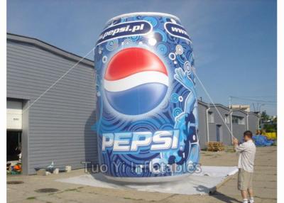 China Giant Pepsi Cola Inflatable Bottles / Cans Customized Size For Advertisements for sale