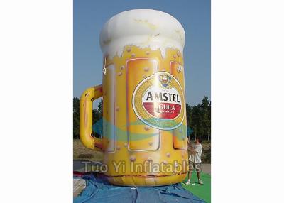 China Digital Printing Inflatable Bottles / Giant Inflatable Cups with PVC Tarpaulin for sale