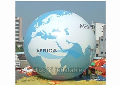 China Giant Air - Supported Earth Globe Balloons Sphere Shape Inflatable Earth Helium Ball for sale