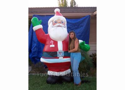 China Giant Inflatable Cartoon Characters / Inflatable Santa Claus for Christmas Promotion for sale