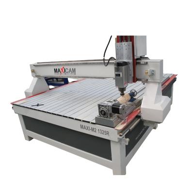 China Hotels China Syntec Controller CNC Wood Router 1325 With Rotary Shaft For MDF Acrylic PVC Furniture Wood Making for sale