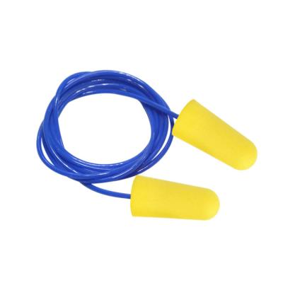 China Safety\Soft\Comfortable Rope Earplugs PU Foam Earplugs Can Be Connected Noise Reduction New 36dB Earplugs for sale