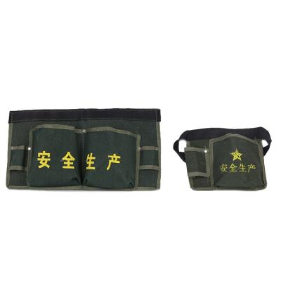 China Canvas Multi-pocket Design Stain Resistant Thick Firm Canvas Tool Bag Portable Tool Kit for sale