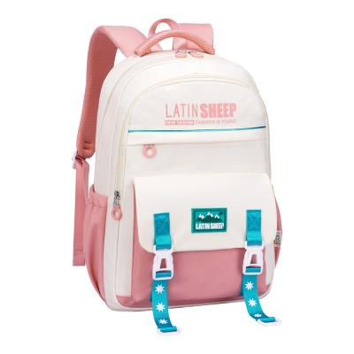 China Waterproof High quality high school student backpack fashion university 12-15 years old girl student school bag for sale