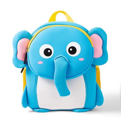 China Latest\fasion Diving Material Children's Book Bag Cartoon Cute 3D Animal Kindergarten Small Schoolbag for sale