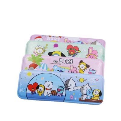 China Children cute Elementary School Student Cartoon Stationery Pouch Pen Case Cute Iron Pencil Box for sale