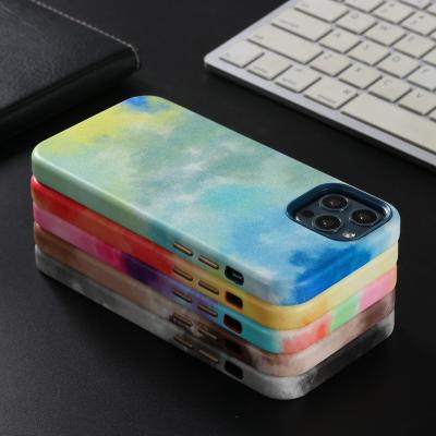 China Geili Paint Color Shockproof Custom PU Leather Carcasas For Iphone All Series Or Other Brand Phone Case Customization for sale