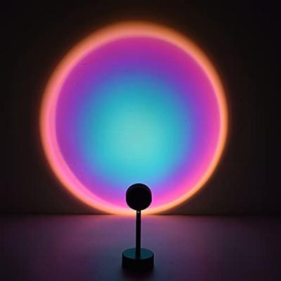 China Cute Projection Lamp Rainbow Night Sunset Projector Atmosphere Night Light Cafe Minimalist Bedroom Projection Lights for sale