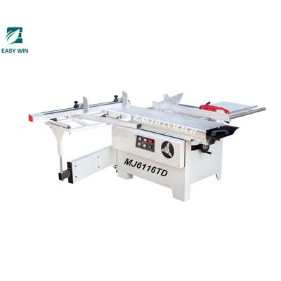 China MDF horizontal melamine plywood wood panels cutting precision mini panel saw sliding table saw mj6116td for sale