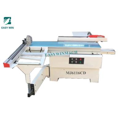 China 90 degree horizontal wood panel cut sliding table saw mj6116cd for sale