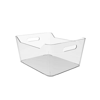 China Freshness Preservation Cute Fine Quality Acrylic Desktop Food Storage Container Plastic Box for sale