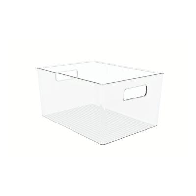 China 2021 Freshness Preservation New Accept Customized Logo Plastic Transparent Big Packaging Storage Box for sale