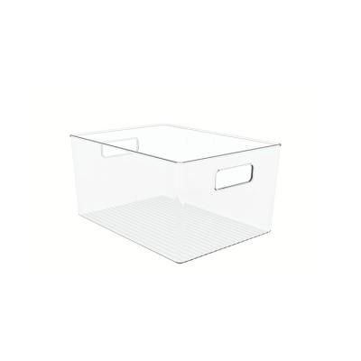 China Hot Selling Freshness Keeping Factory Big Organizer Plastic Accept Logo Clear Storage Box Customized for sale