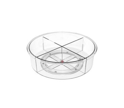 China wholesale Freshness Preservation Clear Fridge Organizer Box Food Container Susan Turntable Lazy for sale