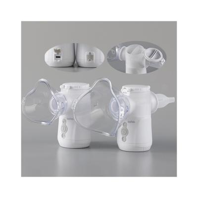 China Double Channel Medical Portable Inhaler Nebulizer IP45 With Mask Mouthpiece for sale