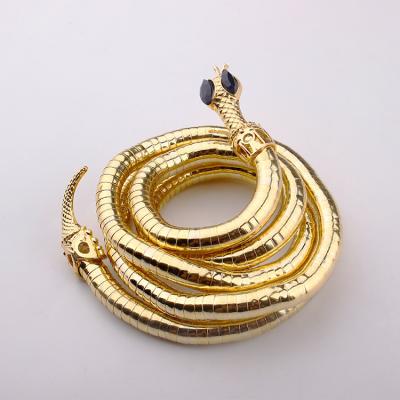 China Environmentally friendly fresh snake necklace men and women exaggerated niche personality design sense shape adjustable necklace ladies necklace for sale