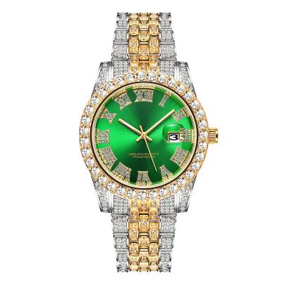 China Tangan Moissanite Jewelery Jewelery Jam Women Waterproof Wristwatch Men Hip Hop Ladies Hip Hop Iced Out Luxury Gold Diamond Watches Quartz Watch for sale