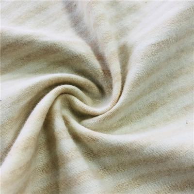 China Eco-friendly Organic Cotton Spandex Fabric Shrink-Resistant Yarn Dyed Color Cotton Stripe Fabric for sale