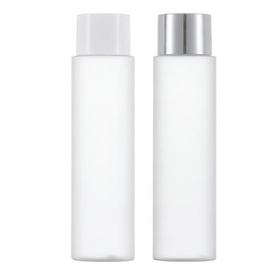 China Refillable Clear Frosted Biodegradable Plastic PET Toner Bottle Empty Cosmetics 100ml 200ml Lotion Skin Care Plastic Bottle for sale