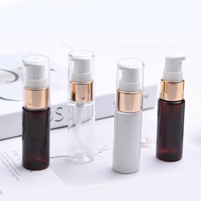 China 20ml Cosmetic Lotion Pump Top PET Plastic Bottle For Cosmetics , 20ml Travel Bottles for sale