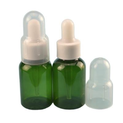 China 25ml 35ml 50ml Plastic Dropper Bottle Oil Essence PET Facial Serum Wholesale High Quality Cosmetic for sale