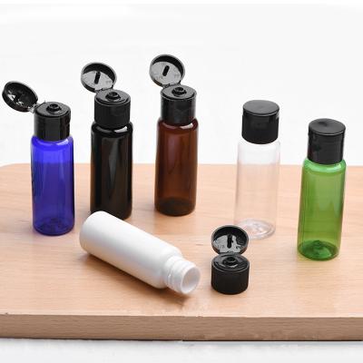 China Empty Color 20ml Flip Top Cap PET Cosmetic Custom Plastic Squeeze Bottle For Cosmetics for sale