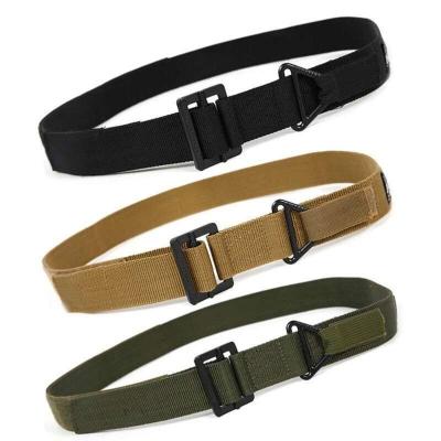 China Alloy Hot Solid Canvas Tactical Belt With Alloy Buckle for sale