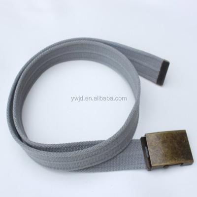 China Low MOQ Custom Plain Sheer Polyester Color Webbing Belt For Men's Canvas Belt for sale