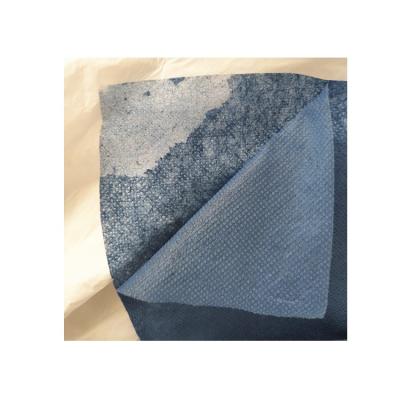 China Factory Outlet SMS Nonwoven Fabric Waterproof Two Stage Hot Laminated Spunbond Dark Blue Spunbond Spunbond for sale