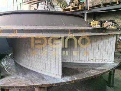 China Ceramic Patch Wear-Resistant Pipe In Cement Plant for sale