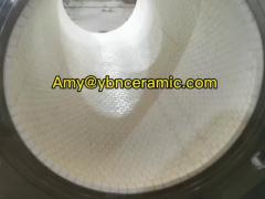 Thermal Stability Wear Resistant Ceramic Pipe Feed Tube For Lithium Battery