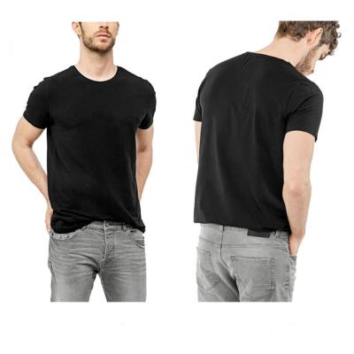 China Wholesale Custom Anti-pilling Fashion Short Sleeve Black Cotton O Neck Men's T-shirt 100% for sale