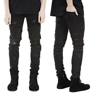 China China Breathable Wholesale Bulk Cheap Clothes Fashion Biker Stretch Custom Made Mens Skinny Jeans for sale