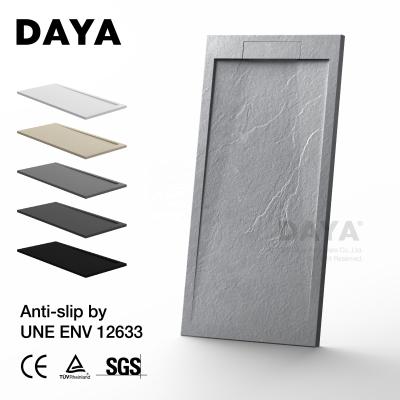 China Hot Selling Base Shower Items Price Hot Selling Custom Bathroom Easy Installation Bathroom Polymarble Shower Tray Pan Sanitary for sale