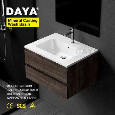 China Easy Clean Wash Basin Countertop Toilet Home Decoration Sink Resin Wash Basin for sale